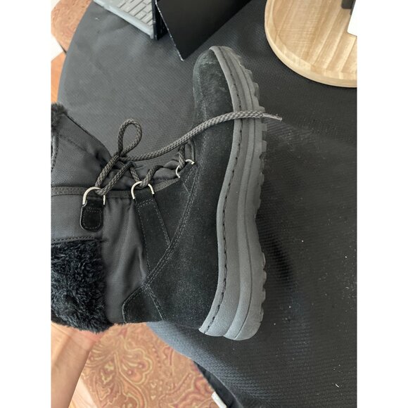 Bare Traps Women Sunta Black Lace Up Winter Snow Boots Size 7.5 - Picture 5 of 8